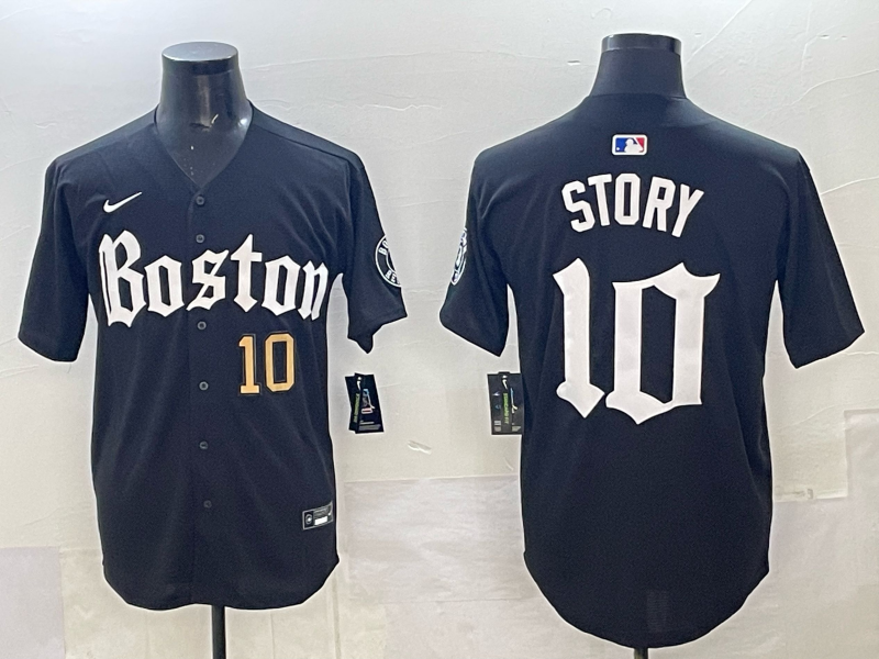 Men Boston Red Sox #10 Story black 2025 Nike MLB Jersey 001->boston red sox->MLB Jersey